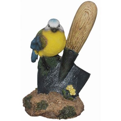 Blue Tit on Trowel
