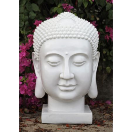 Buddha Head Extra Large, White