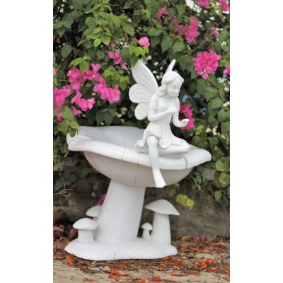 Fairy on a Toadstool White