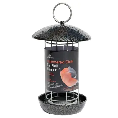 Hammered Steel Fat Ball Feeder