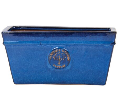 HERITAGE GARDEN POTTERY 45CM EDWARDIAN TROUGH BLUE