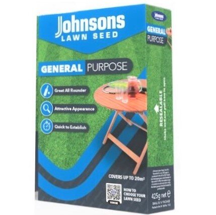 Johnsons Lawn Seed - General Purpose - up to 20sqm 425gm