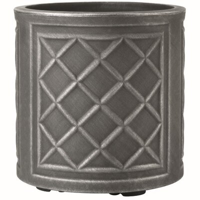 Lead Effect Planter - Round - 44cm - Pewter - image 1