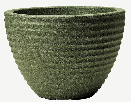 Low Honey Pot - 37cm - Marble Green