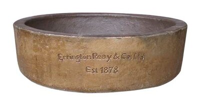 Low Round Planters - Old Leather