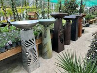 Metal Towers with Bowls