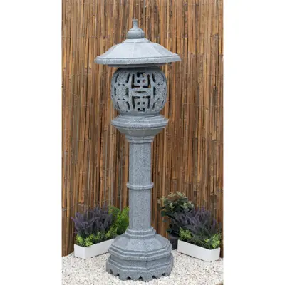 Oriental Lantern Large,  Granite
