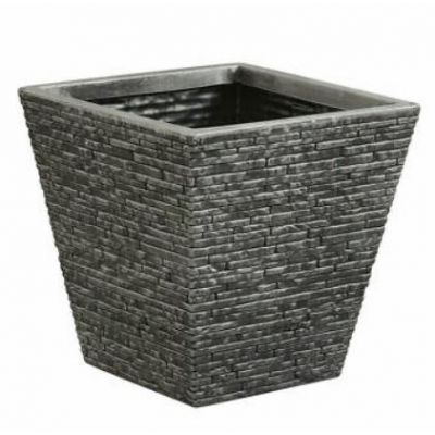 Slate Planter Short - Pewter