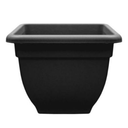 Square Bell Pot - 38cm -Black