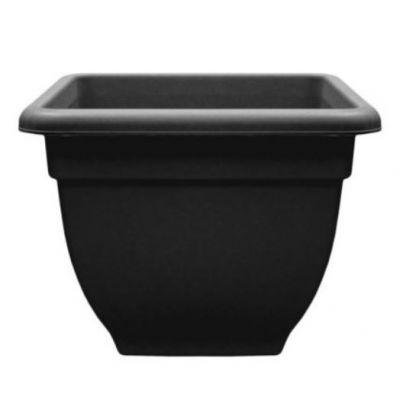 Square Bell Pot - 38cm -Black