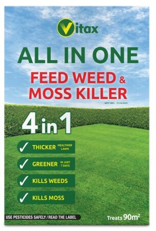 Vitax All in One Feed, Weed and & Moss Killer box - 90sqm